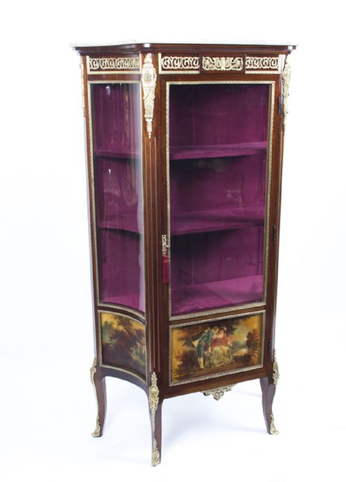 Antique French Vernis Martin Display Cabinet C.1880
