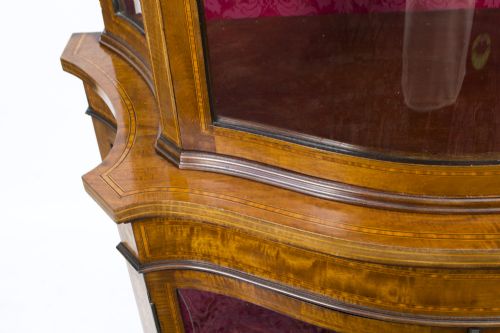 fig 6. Antique Edwardian Inlaid Display Cabinet c.1900
