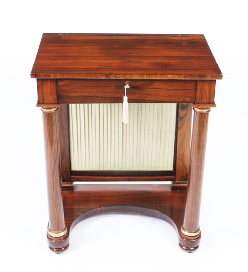ANTIQUE ENGLISH EMPIRE CONSOLE WRITING SIDE TABLE C1820 19TH CENTURY - ADDITIONAL PHOTO 1