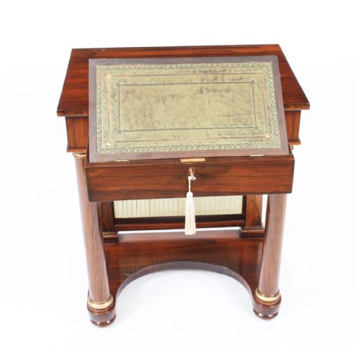 ANTIQUE ENGLISH EMPIRE CONSOLE WRITING SIDE TABLE C1820 19TH CENTURY - ADDITIONAL PHOTO 12