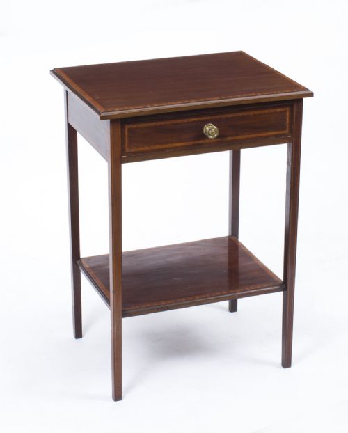 Antique Edwardian Inlaid Mahogany Occasional Table C.1900
