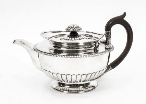 Antique Paul Storr Sterling Silver Teapot  1809
