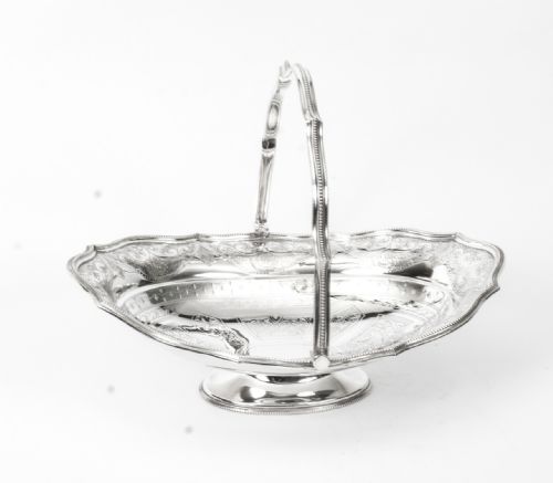 Antique Victorian Silver Plated Fruit Basket W.c.griffiths C1880
