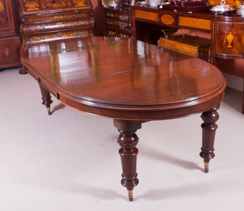Antique 8ft Victorian Oval Extending Dining Table C.1860

