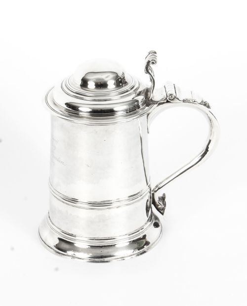 fig 1. Antique English George III Silver Tankard Thomas Whipham & Charles Wright 1759