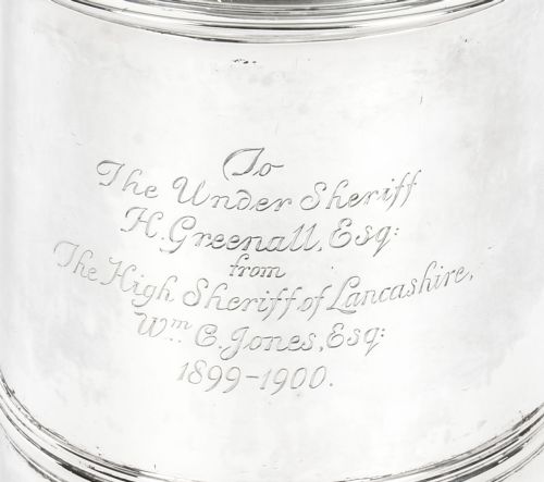 fig 3. Antique English George III Silver Tankard Thomas Whipham & Charles Wright 1759