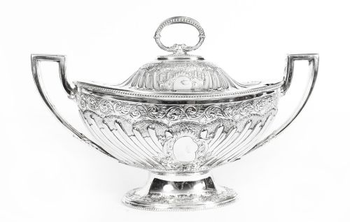 Antique Victorian Silver Plated Tureen Mappin Bros C 1860 19th Century
