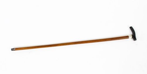 ANTIQUE SWAINE ADENEY BRIGG HORN HANDLED WALKING CANE STICK SILVER HANDLE C1859 - ADDITIONAL PHOTO 2