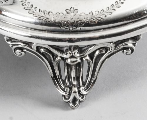 fig 1. Antique Old Sheffield Silver Plate Decanter Stand Tantalus 19th C