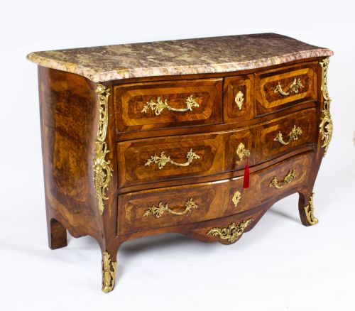 Antique Louis Xvi Ormolu Mounted Walnut Commode 18th Century
