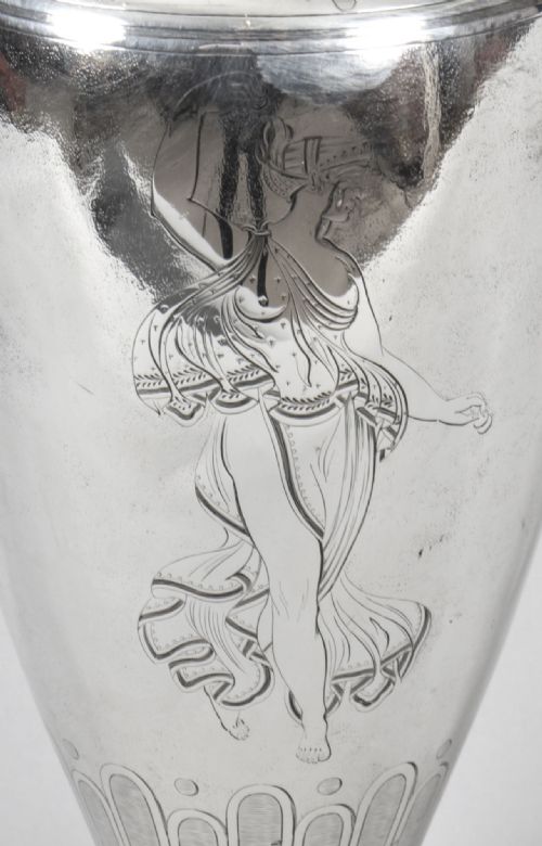 fig 2. Antique Victorian Silver Plate Claret Jug by Elkington 19th Century