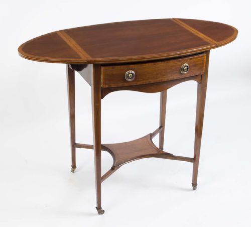 fig 2. Antique Edwardian Inlaid Occasional Table c.1900