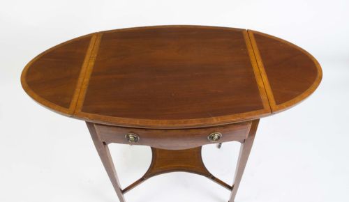 fig 3. Antique Edwardian Inlaid Occasional Table c.1900