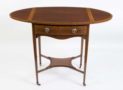 fig 4. Antique Edwardian Inlaid Occasional Table c.1900