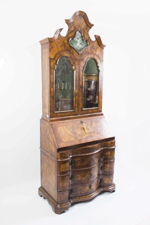 fig 1. Antique Important Venetian Bureau Bookcase c.1750
