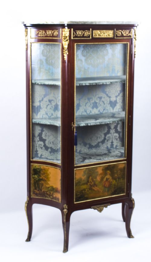 Antique French Vernis Martin Vetrine Display Cabinet C.1870
