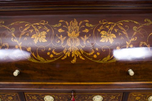 fig 3. Antique Victorian Cylinder Bureau by Edwards & Roberts