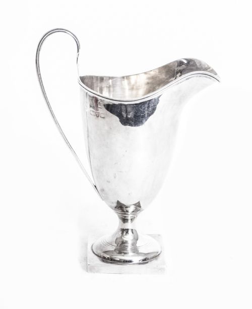 Antique Edwardian Silver Cream Jug Chester 1906
