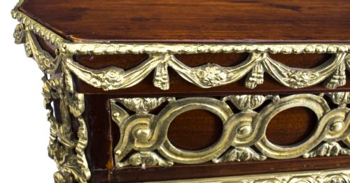 fig 3. Antique Victorian Burr Walnut Low Display Cabinet C1860