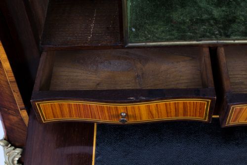 ANTIQUE FRENCH ROCOCO REVIVAL MARQUETRY SECRETAIRE A ABATTANT C 1850 - ADDITIONAL PHOTO 17