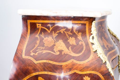 ANTIQUE FRENCH ROCOCO REVIVAL MARQUETRY SECRETAIRE A ABATTANT C 1850 - ADDITIONAL PHOTO 24