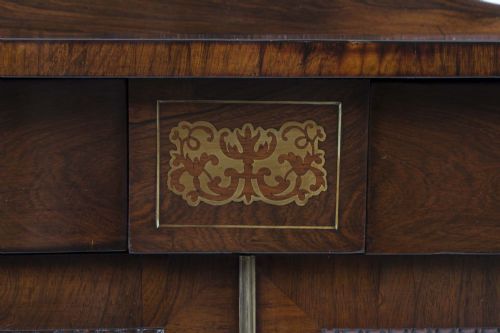 ANTIQUE REGENCY BRASS INLAID CABINET CHIFFONIER C1820 - ADDITIONAL PHOTO 7