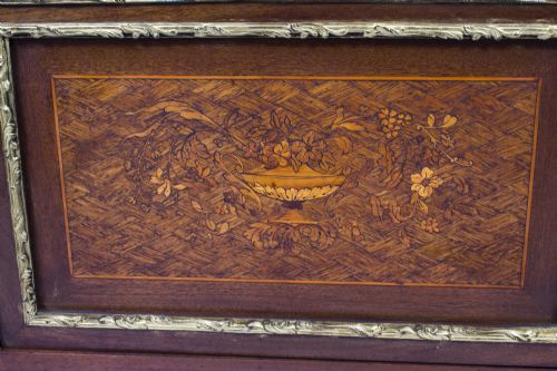 fig 8. Antique French Louis Revival Parquetry Display Cabinet 1870