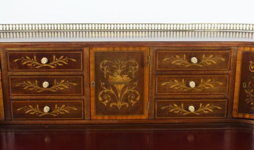 fig 5. Antique Marquetry Carlton House Desk Writing Table Druce & C0 19th C