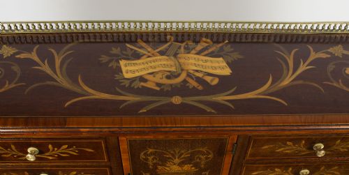 fig 7. Antique Marquetry Carlton House Desk Writing Table Druce & C0 19th C