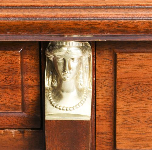 fig 7. Antique French Empire Revival Ormolu Mounted Desk C1880 19th Century