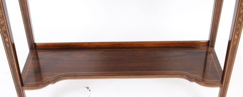 ANTIQUE EDWARDIAN INLAID DISPLAY CABINET BY EDWARDS ROBERTS 19TH C - ADDITIONAL PHOTO 11