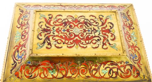 ANTIQUE FRENCH ORMOLU MOUNTED BOULLE JEWELLERY CASKET C1860 19TH C - ADDITIONAL PHOTO 5