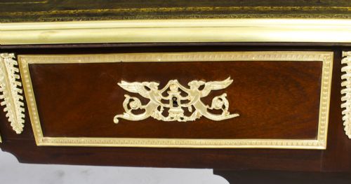 ANTIQUE MONUMENTAL FRENCH EMPIRE BUREAU PLAT WRITING TABLE 19TH C - ADDITIONAL PHOTO 4