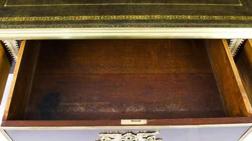 ANTIQUE MONUMENTAL FRENCH EMPIRE BUREAU PLAT WRITING TABLE 19TH C - ADDITIONAL PHOTO 19
