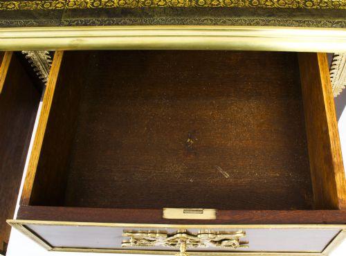ANTIQUE MONUMENTAL FRENCH EMPIRE BUREAU PLAT WRITING TABLE 19TH C - ADDITIONAL PHOTO 20