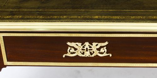 ANTIQUE MONUMENTAL FRENCH EMPIRE BUREAU PLAT WRITING TABLE 19TH C - ADDITIONAL PHOTO 22