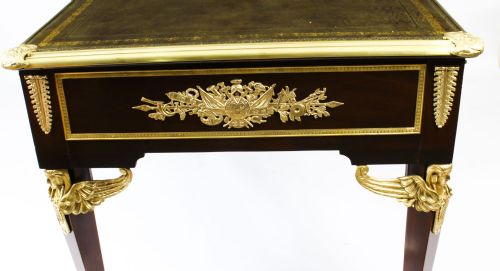 ANTIQUE MONUMENTAL FRENCH EMPIRE BUREAU PLAT WRITING TABLE 19TH C - ADDITIONAL PHOTO 24