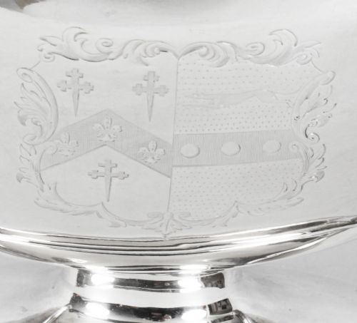 ANTIQUE SILVER GEORGE III TUREEN WILLIAM BENNETT 1808 BIRCHALL AND HAYNE 19TH C - ADDITIONAL PHOTO 3