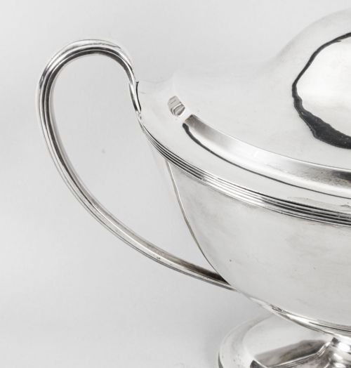 ANTIQUE SILVER GEORGE III TUREEN WILLIAM BENNETT 1808 BIRCHALL AND HAYNE 19TH C - ADDITIONAL PHOTO 11