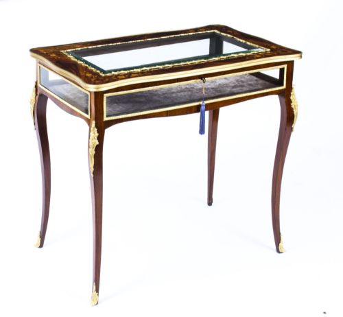 Antique French Ormolu Mounted Bijouterie Display Table 19th Century
