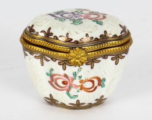 Antique French Samsons Porcelain Pillbox C1860 19th C
