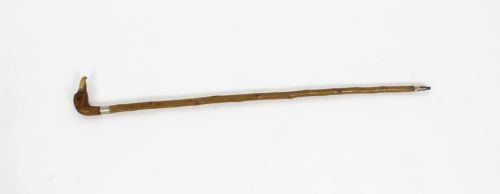 Antique Walking Stick Cane with Carved Duck Head 19th C
