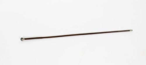 Antique Ladies Silver Plated Malacca Walking Stick Cane 19th Century
