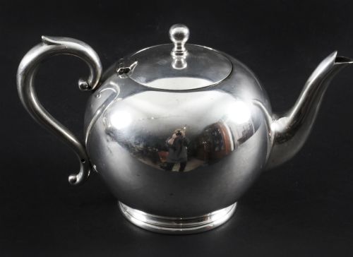 Antique Art Deco Silver Plated Teapot J B Chatterley & Sons Ltd Circa 1930
