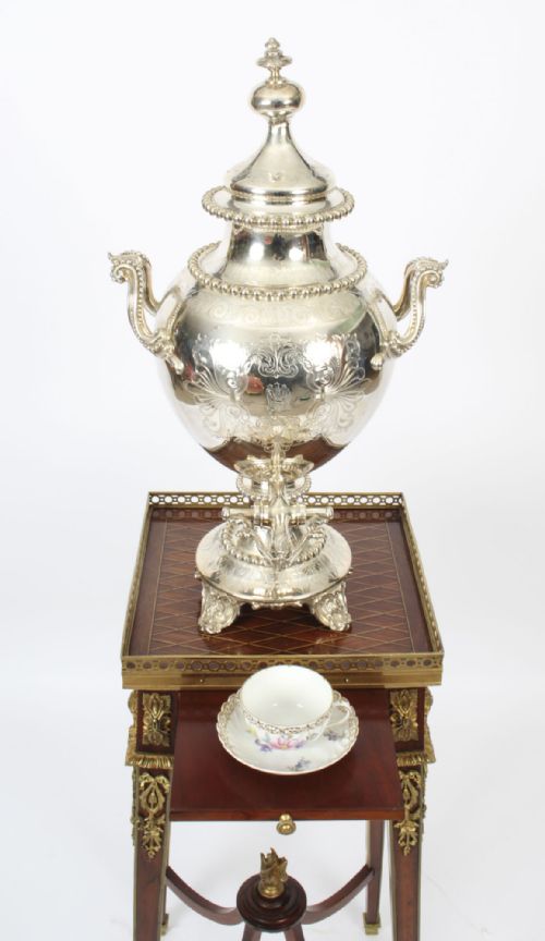 ANTIQUE FRENCH PARQUETRY ORMOLU MOUNTED STAND ATT FRANOIS LINKE 19TH CENTURY - ADDITIONAL PHOTO 4