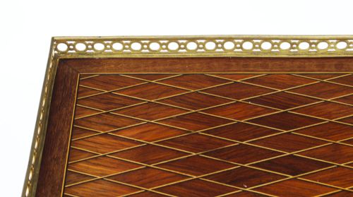 ANTIQUE FRENCH PARQUETRY ORMOLU MOUNTED STAND ATT FRANOIS LINKE 19TH CENTURY - ADDITIONAL PHOTO 9