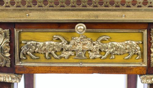ANTIQUE FRENCH PARQUETRY ORMOLU MOUNTED STAND ATT FRANOIS LINKE 19TH CENTURY - ADDITIONAL PHOTO 10