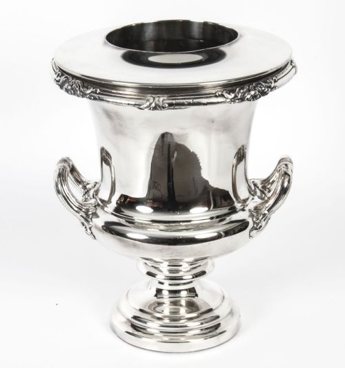 Antique Old Sheffield Plate Regency Wine Cooler C1820 19th C
