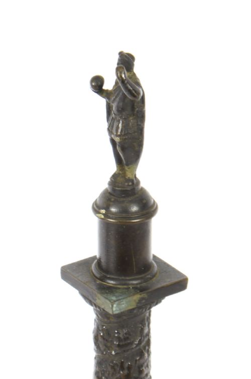 fig 3. Antique Grand Tour Patinated Bronze Model of Trajan's Column early 19thC