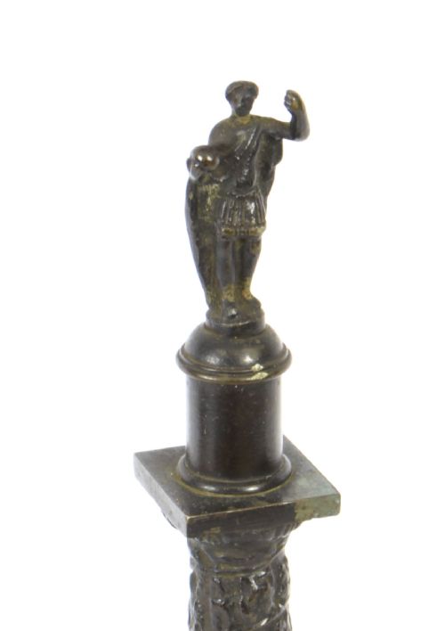 fig 5. Antique Grand Tour Patinated Bronze Model of Trajan's Column early 19thC